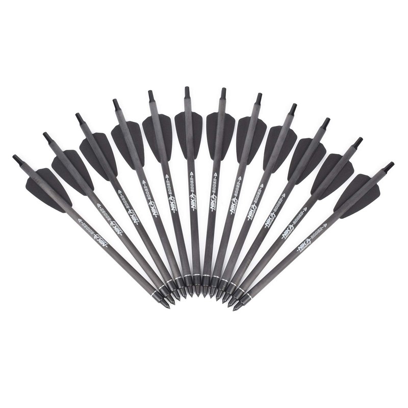 NIKA ARCHERY - Pernos de ballesta de 7.5 pulgadas, flechas