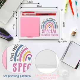 Special Education Teacher Gifts Sticky Note Holder, Thank You Gift for SPED Teacher, Inclusion Educator, or Resource Room Staff, Teacher Appreciation Week, Graduation or Holiday Recognition PB052