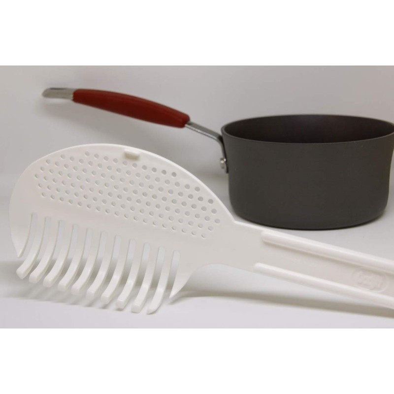Gadjit Pasta Strain & Serve – Pot Strainer and Pasta