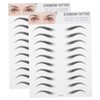 Gatuida 2Pcs Imitation Eyebrow Transfer Stickers Hair Like Temporary Eyebrows
