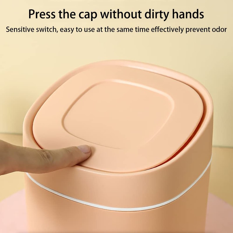 Gsrhzd Desktop Trash Bin, Mini Cute Trash Bin, Table Bin