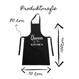 Schürze - Queen of the Kitchen - Für Oma & Mama als Geschenk -Kitchen Aprons for Cooking Baking - Schürze zum Backen und Kochen - Geschenenk für Frauen - Geschenk für Mama