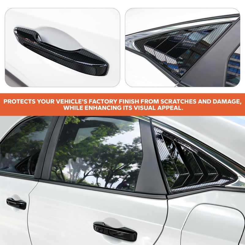 for 11th Gen Honda Civic Accessories （2022-2026）, 6pcs Exterior Trim