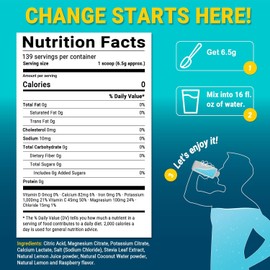 Airboy Electrolytes Powder – No Sugar, Keto-Friendly, 1000 mg Potassium, Low Sodium, Lemon Raspberry Flavor – Hydration Drink Supplement for Dehydration Relief & Rehydration – 32 Servings