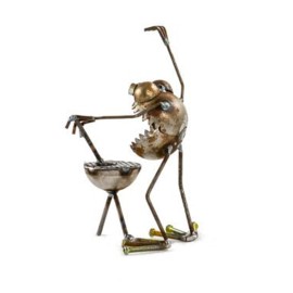 Sugarpost Mini Gnome Be Gone BBQ Griller  Outdoor Garden Welded Metal Art