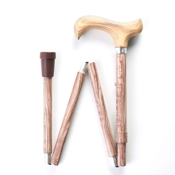 Merry Sticks Designer Folding Adjustable Walking Cane, Rosewood