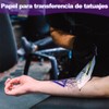 50 Hojas de Papel de Transferencia para Tatuajes, 4 Capas,