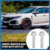 A ABSOPRO 10pcs Stainless Steel Exhaust Manifold Bolt Stud Hardware