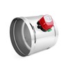 Aulmscn 8" Motorized Duct Damper,Adjustable Volume Damper, Stainless Steel Backdraft