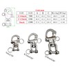 2Pcs Marine Swivel Snap Shackle， 316 Stainless Steel Quick Release