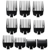 New 10pcs Professional Black Hair Clipper Guards Guide Combs,From 1/16inch