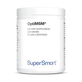 OptiMSM 200 G (Methylsulfonylmethane) - Joint Comfort - Helps Reduce Joint Discomfort - Organic Sulfur - Non-GMO - Vegan - SuperSmart