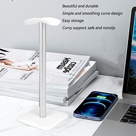 Aluminum Alloy Universal Headset Holder, Anti-Slip Base with TPU Tray for All Size Gaming Headphones