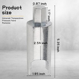 GGTE Universal RV Temperature Pressure Valve Remover, RV Water Heaters Pressure Valve Wrench