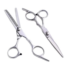 2 Pcs Haarschere, Ultrascharfe und Präzise Geschnittene Stylingschere, Ultrascharfe Schere aus Edelstahl, Männer Bartschere, Haustier Haarschere, für Zuhause, Friseursalon, Friseur