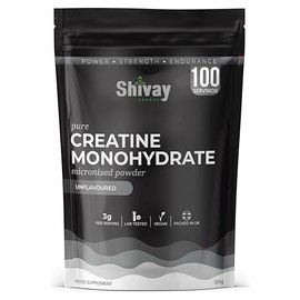 Micronised Creatine Monohydrate Powder 300g – 100 Servings – 100% Pure Vegan Creatine – Unflavoured – Premium Micronised Formula – Packed in The UK Shivay Herbals