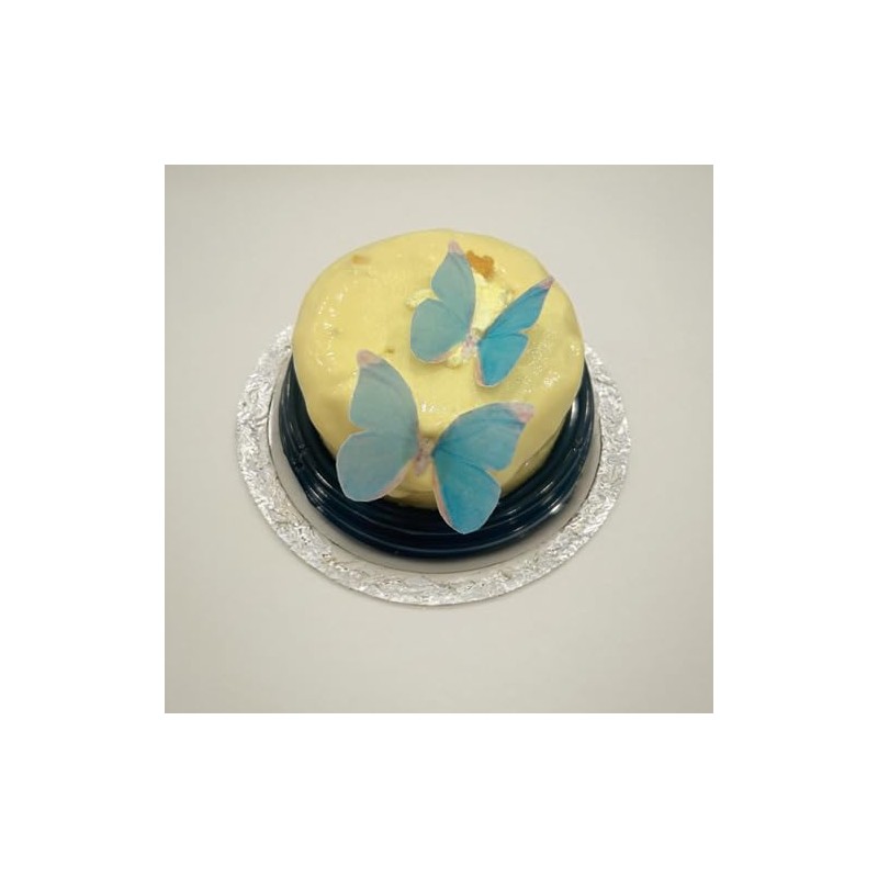 Light Blue Edible Butterfly Cupcake Toppers 45-Pack