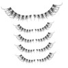 FRCOLOR Lash Strips Bulk 5 Pairs False Eyelashes Natural Look