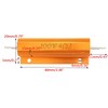 PENGLIN 2pcs 100W 4 Ohm Aluminum Shell Resistor Aluminum Case