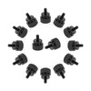 HELIFOUNER 20 Pieces 6-32 Thread, Black Color Anodized Aluminum Computer