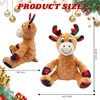 MAOOOOB Dog Christmas Reindeer Toys with Squeaker, Plush Dog Toys