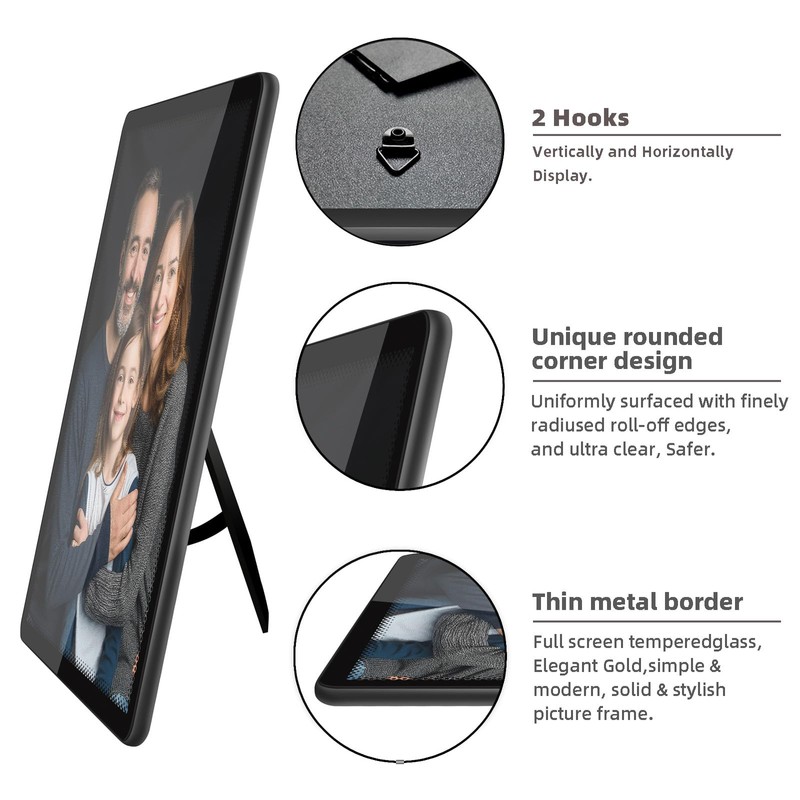 ASEEWO black 5x7 photo frame,5x7 Picture Frames amatel, 5x7 frames