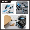 CEERAYZ 185mm Notch Scissors All Purpose Heavy Duty, Garden Shears,