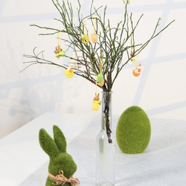 com-four® Wooden Figures for Hanging Decoration Made of Wood - Wooden Figures for Christmas Tree or Easter Shrub