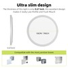 hepside Flush Mount Ceiling Light,15W 1800LM Ceiling Light Fixture,3000K/3500K/4000K/5000K/6500K Color