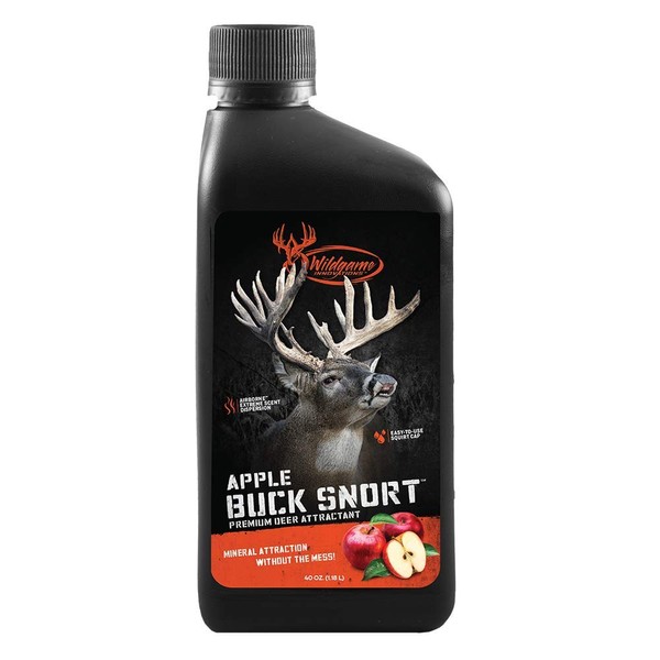 Wildgame Innovations Buck Snort Apple Deer Supplement 40oz, Red
