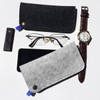 Pebipoo 3 Pcs Felt Eyeglass Case Soft Slip In Glasses