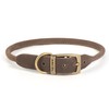 Ancol Timberwolf Leather Round Collar Sable 55cm -63cm Size 8