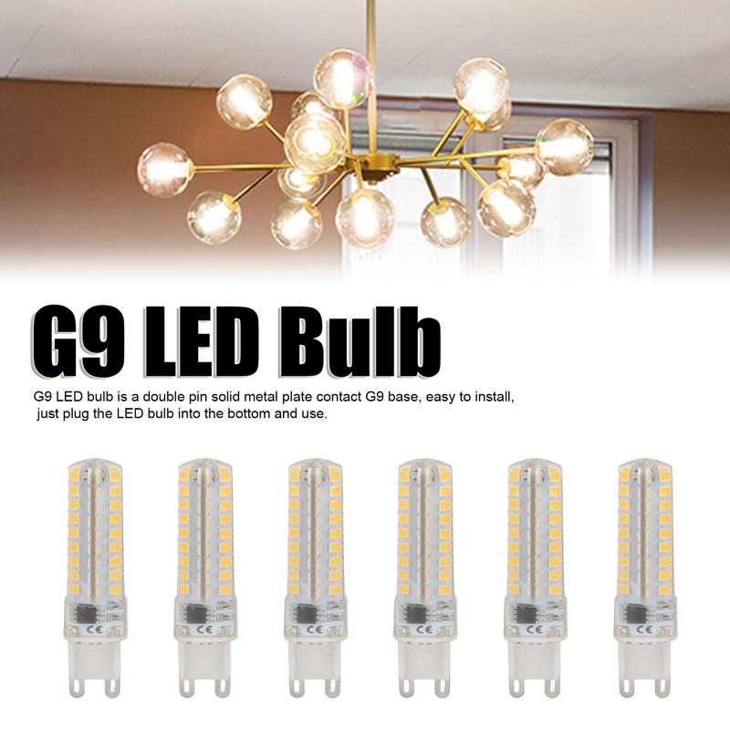 6PCS G9 LED Bulb Dimmable 3W 270LM 72LEDs G9 Bulb