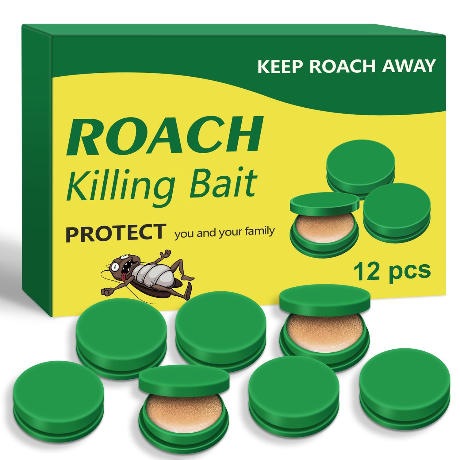 Roach Killer Indoor Infestation, Roach Bait, Roach Traps Indoor/Outdoor ...