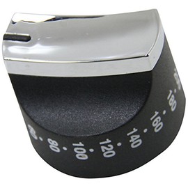 Belling Stoves Howdens Oven Black & Chrome Control Knob. Genuine part number 082585706