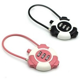 COTECH Wire Combination Padlock 4096 / Hasp Lock Hardware Pink 3ea