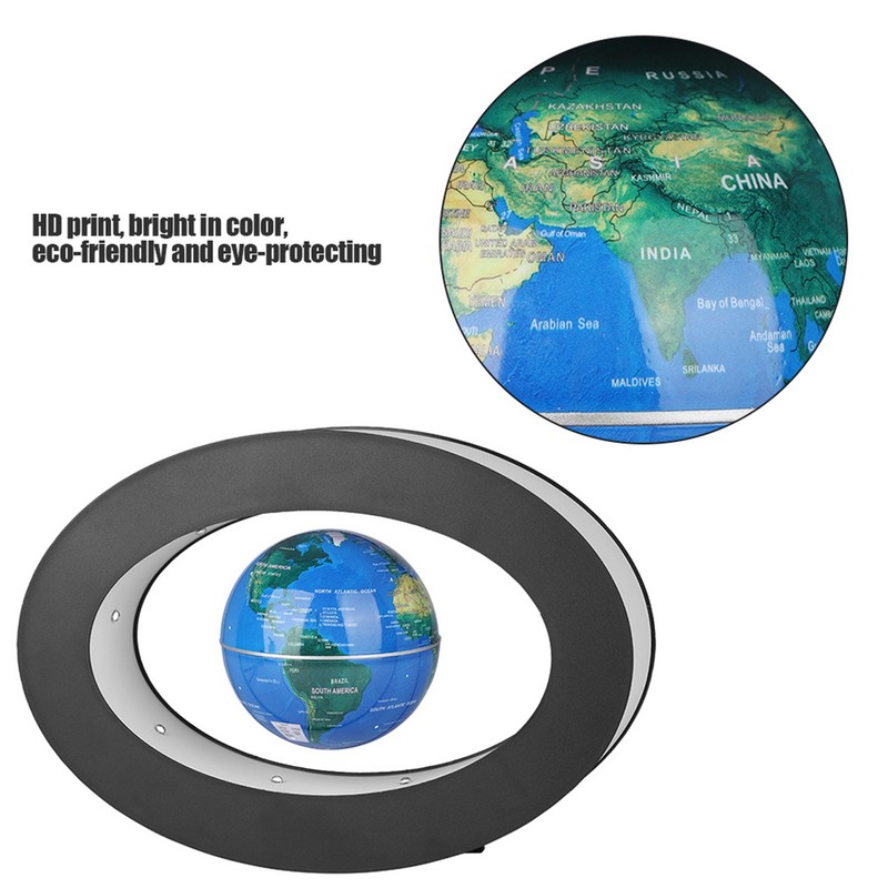 Electronic Magnetic Levitation Floating Globe with LED Light Home Office