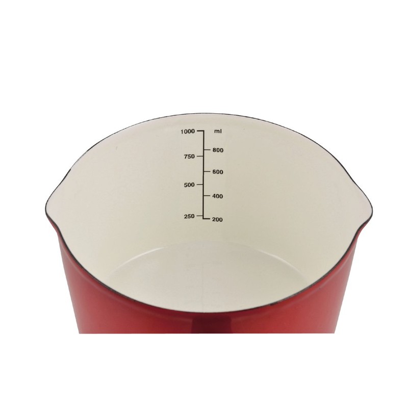 Pearl Metal Petite Cook Enamel Milk Pan, 5.9 inches (15