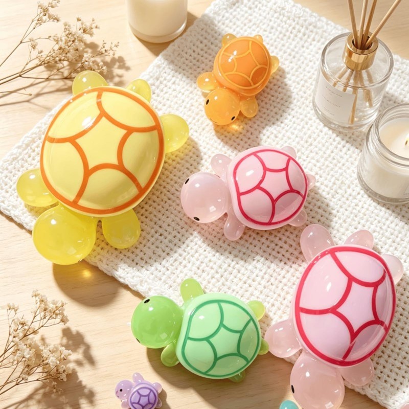 5sets 3.4inch Large Resin Turtle Family,Luminous Jumbo Animals Figures