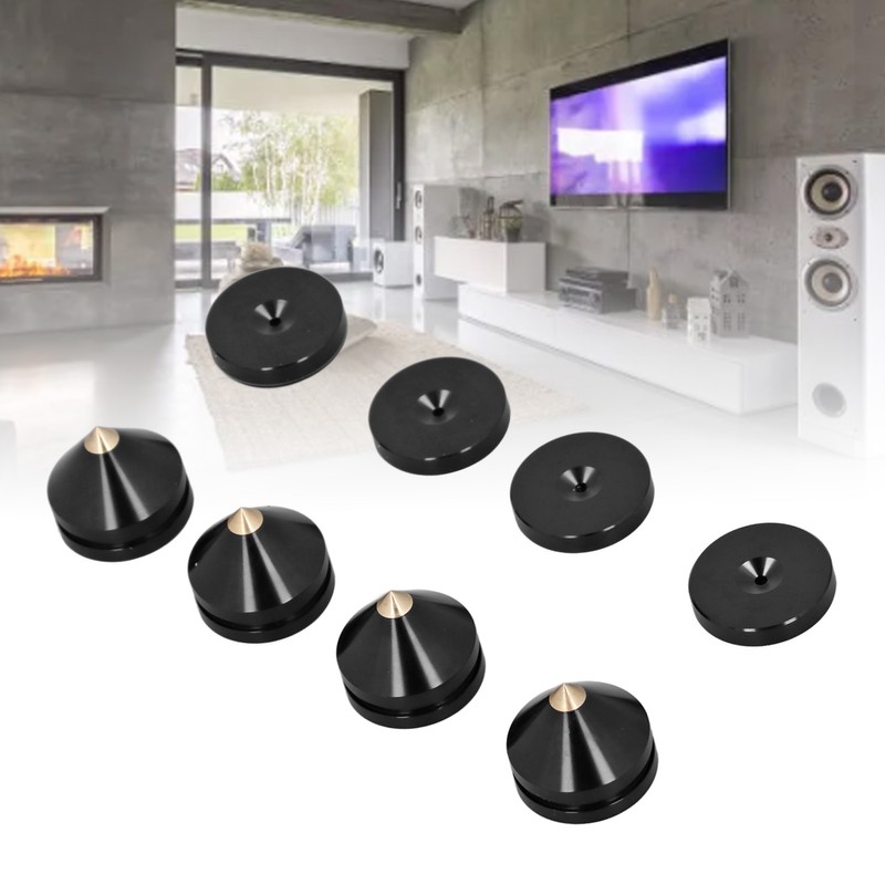 4 Set Speaker Spikes Floor Protector Metal Speaker Isolation Stand
