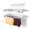 Step Up Laundry Drying Rack (28-INCH White), Wall Mounted, Retractable
