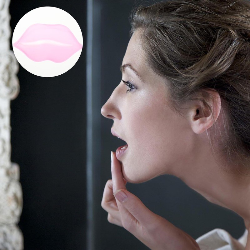 Mascarilla Labial de Colágeno 20 Piezas, Cuidado Diario para Labios