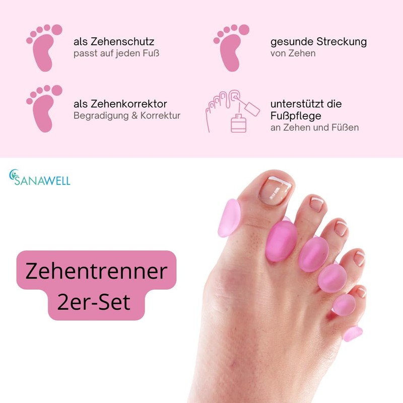 MEDOSAN Toe Separators, Set of 2 | For Daily Foot