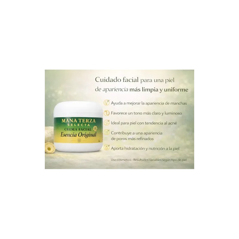 4 Crema Facial Mana Terza Selecta Aclarante Natural 70g