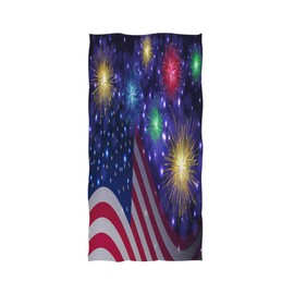 Memorial Day 4Th of July Hand Towels 30 X 15 Inch,Independence Day with Firework Bath Bathroom Shower Towels Hand Washcloth Fingertip Towels Highly Absorbent for Hand,Face,Gym,Spa
