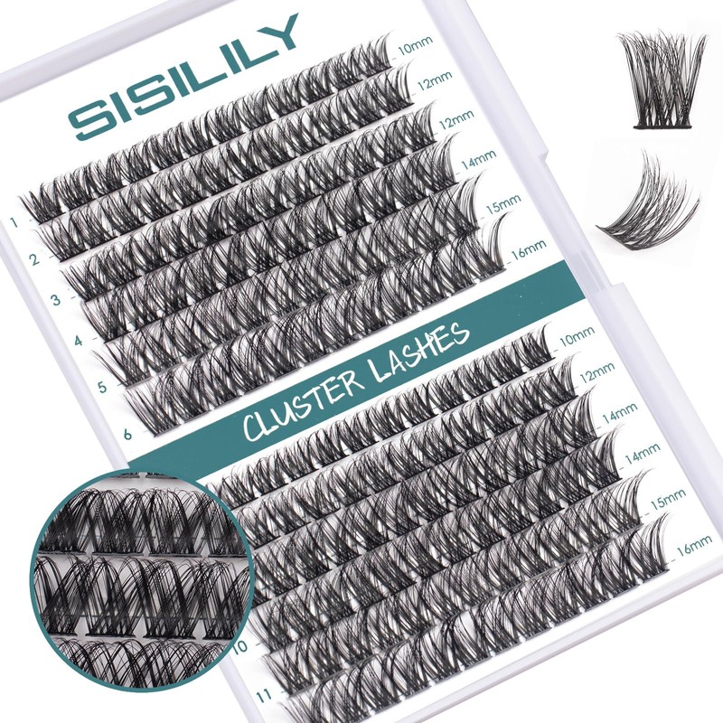 Individual Lashes SISILILY Cluster Lashes 144 Lash Clusters DIY Lash