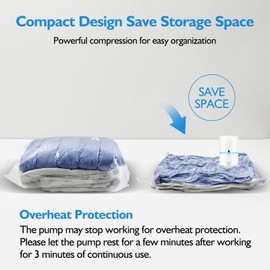 Vacuum Bag Electric Air Pump, 35 W 220 V Compression Vacuum Cleaner, Vacuum Pump for Interface Bag, EU Plug