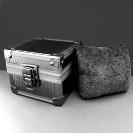 Extra Large Tactical Style Black Aluminum Reinforced Single Watch Case Jewelry Storage Box | Blackstatic Collection