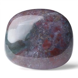 GUJOXILA 1.6"-2" Indian Agate Crystal Large Healing Crystals Gemstones Tumbled Polished Crystals Stones Pocket Spiritual Reiki Divination Meditation Purple Plam Stone 1pcs