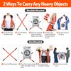 Moving Straps, 2-Person Lifting and Moving System with Thickened Pads,